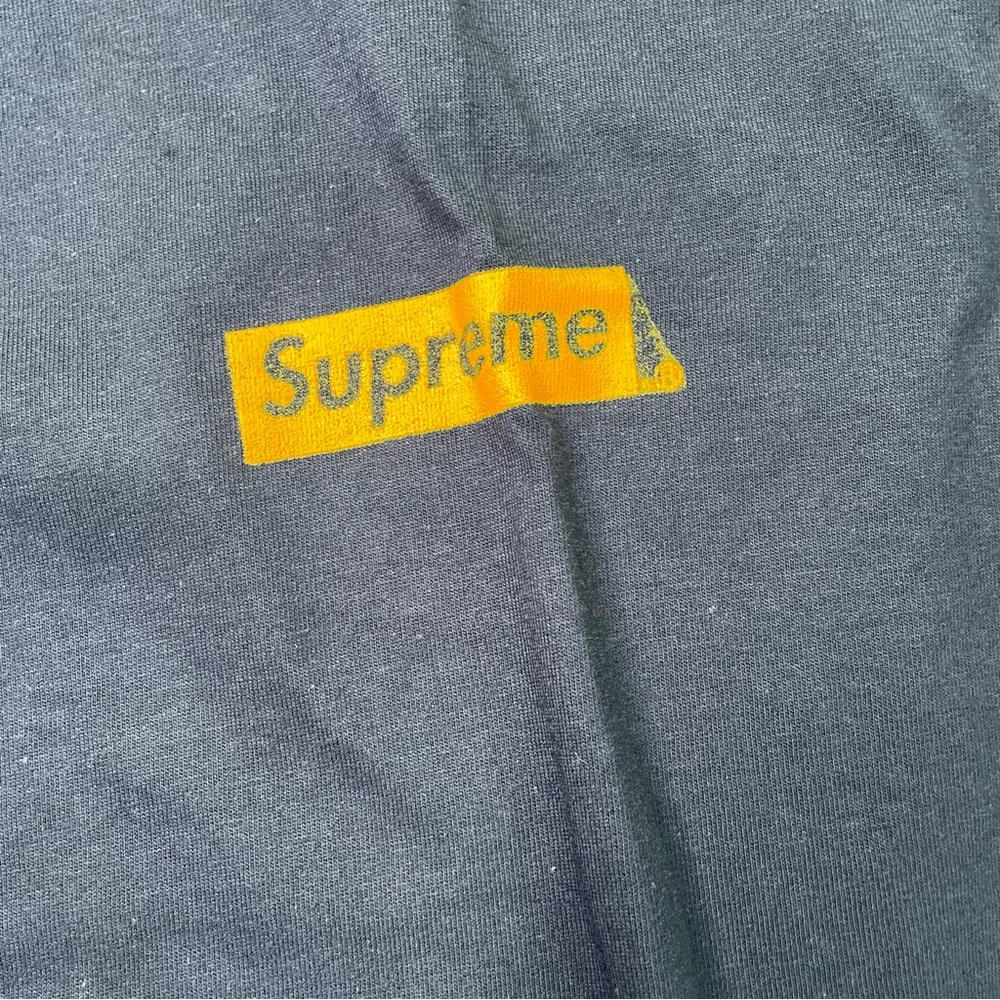 Supreme New Navy Blue & Orange Color XL Size Graphic Bodysnatchers T-Shirt - Picture 3 of 10